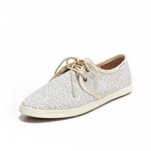 Soludos lace up sandshoe sneakers shoes blueberry leaf print casually dressy
